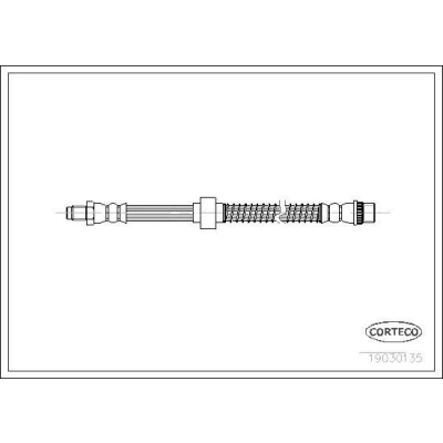 Kuva CORTECO 19030135 Jarruletku Etuakseli 550 CITROËN: C5 I Farmari, Hatchback, II Hatchback