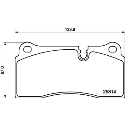 Kuva HELLA 8DB 355 039 951 Jarrupalat Kulumisenilmaisemelle BMW: 2 Coupe