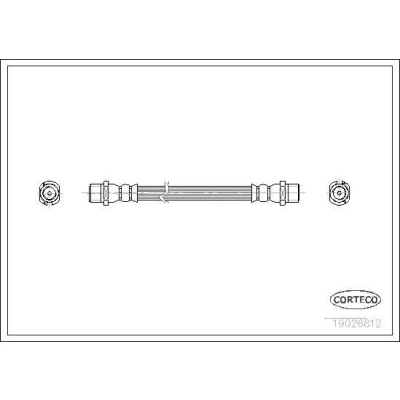 Kuva CORTECO 19026812 Jarruletku Taka akseli 220 OPEL: Astra G CC, Zafira A, Sedan