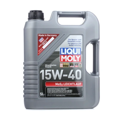 Kuva Liqui Moly МoS2 Low Friction 15W 40 5l Moottoriöljy 2571 TOYOTA: Avensis II Station Wagon, III Farmari, Yaris Hatchback
