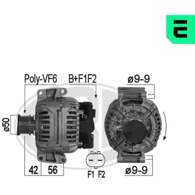 Kuva ERA 209101A Laturi 14V 120A JEEP: GRAND CHEROKEE 2