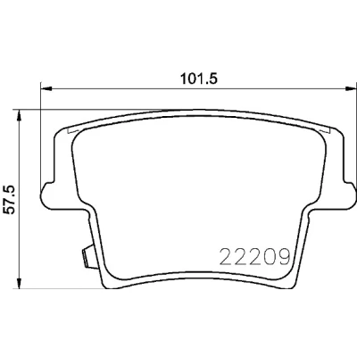 Kuva BREMBO P 11 040 Jarrupalat akustisella kulumavaroittimella Tarvikkeilla