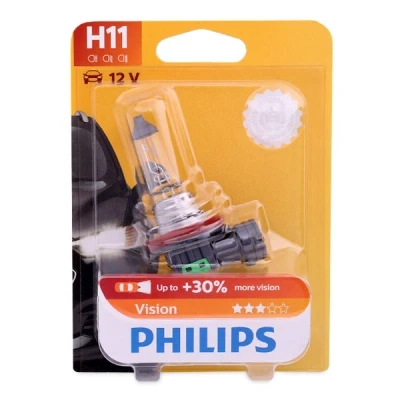 Kuva PHILIPS 12362PRB1 Polttimo, kaukovalo H11 12V 55W Halogeeni AUDI: A6 C7 Sedan, A4 B8 Avant, MERCEDES BENZ: C sarja T modell