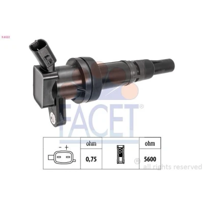 Kuva FACET 9.6522 Sytytyspuola HYUNDAI: i20 II Hatchback, i30 III KIA: cee‘d Sportswagon