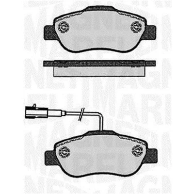 Kuva Jarrupalasarja, levyjarru, Etuakseli FIAT 500, 500 C, PANDA Skåp/halvkombi, QUBO, FORD KA OE 1559697, 1736937, 71770058