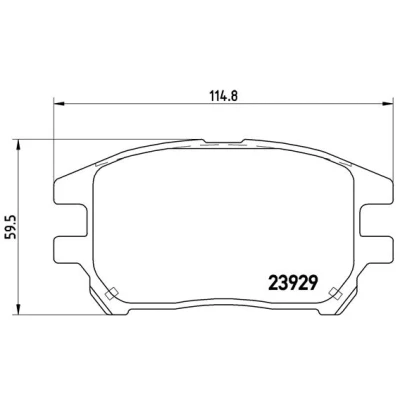 Kuva BREMBO P 56 050 Jarrupalat Ilman kulumisenilmaisinta tarvikkeita LEXUS: RX I