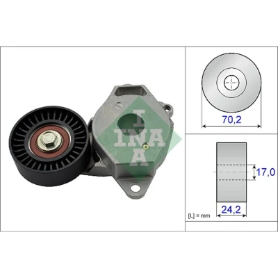 Kuva INA 534 0409 10 Kiristinvarsi, Moniurahihna TOYOTA: Yaris II Hatchback