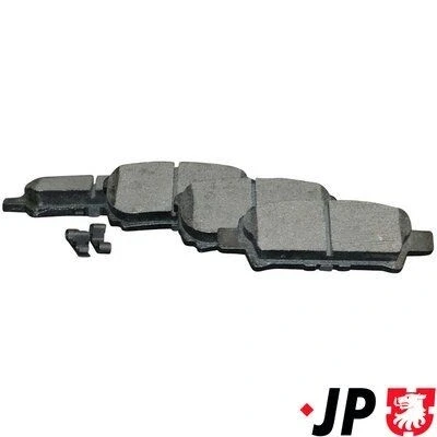 Kuva JP GROUP 3963700410 Jarrupalat Taka akseli akustisella kulumavaroittimella MITSUBISHI: Outlander 3, 2 SUV, Lancer 8 Limousine, JEEP: Compass