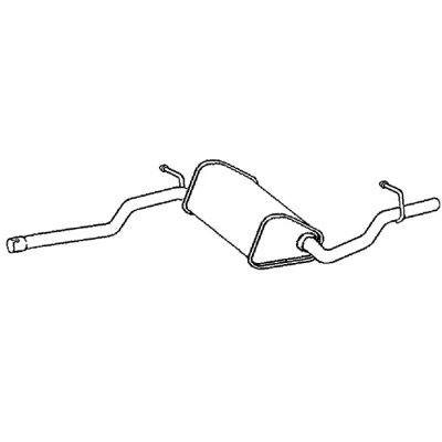 Kuva Keskiäänenvaimentaja, Keskellä AUDI A4 B6, B6 Avant, B7, B7 Avant OE 8E0253409AR, 8E0253409BH, 8E0253409CN