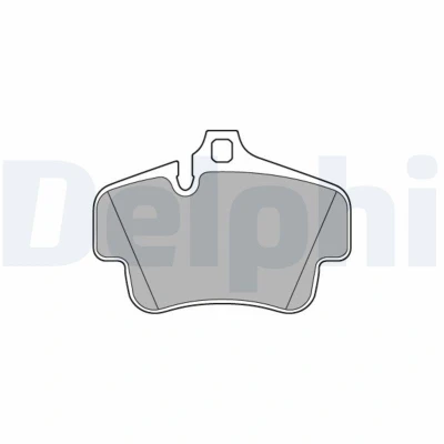 Kuva DELPHI LP3586 Jarrupalat Kulumisenilmaisemelle Huudonvaimennuspellillä Ilman tarvikkeita PORSCHE: Cayman, Boxster, 911 Coupe