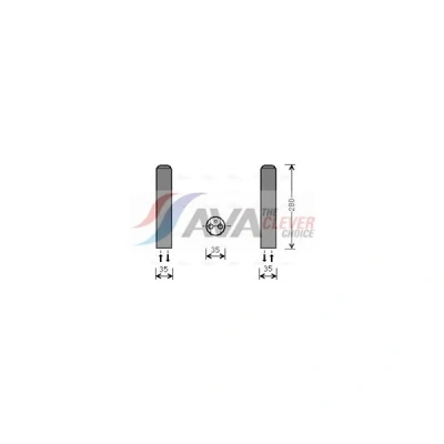 Kuva PRASCO MZD234 Ilmastoinnin Kuivain R 134a Alumiini MAZDA: 3 Hatchback, 6 Farmari