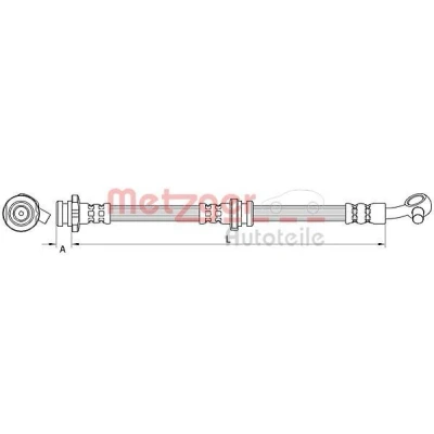 Kuva METZGER 4111546 Jarruletku Etuakseli, vasen 622 M10x1 NISSAN: Qashqai 2