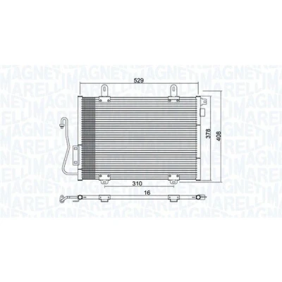 Kuva Kondensaattori, ilmastointilaite RENAULT CLIO II, Skåp/halvkombi II OE 7700414103, 8660002513, 8671017596