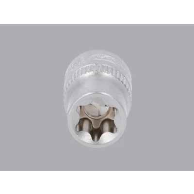 Kuva KS TOOLS 911.4320 Hylsyavain DIN3120, ISO1174 E12 Kromi vanadium teräs E profiili, Torx, ulko pyälletty
