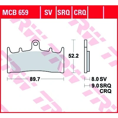 Kuva TRW Hyper Carbon Racing MCB659CRQ Jarrupalat