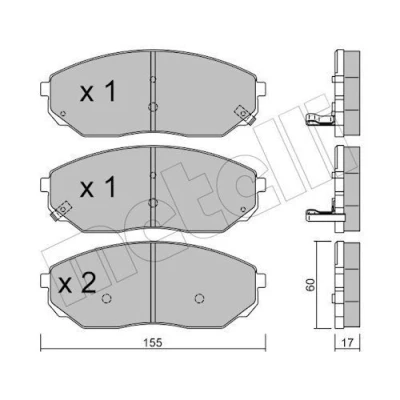 Kuva Jarrupalasarja, levyjarru METELLI 22 0515 0