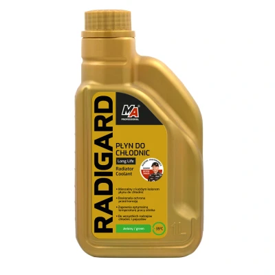 Kuva MA PROFESSIONAL Radigard Long Life 61 001 Jäähdytinneste vihreä 1l Valmiiksi sekoitettu tehokas ruostesuojaus