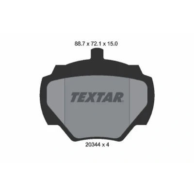Kuva TEXTAR 2034402 Jarrupalat Ei kulumisenilmaisimelle LAND ROVER: Defender SUV, Discovery 1, Range Rover 1