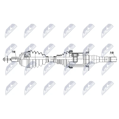 Kuva Vetoakseli NTY NPW VV 165