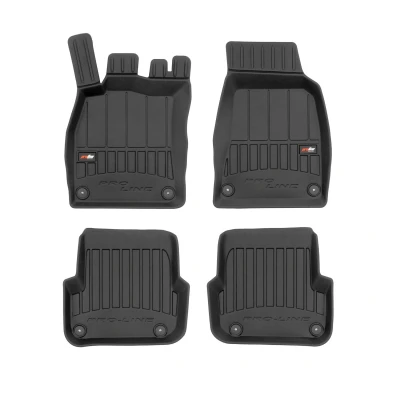 Kuva FROGUM 3D408852 Lattiamattosetti Kumi Edessä ja takana 4 Musta AUDI: A6 C6 Sedan, Avant