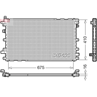 Kuva DENSO DRM20113 Jäähdytin 675 434 16