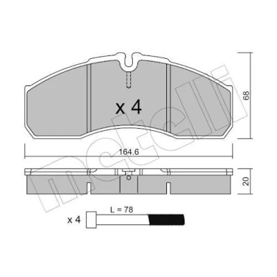 Kuva Jarrupalasarja, levyjarru METELLI 22 0578 5