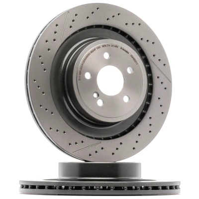 Kuva BREMBO 09.A822.11 Jarrulevyt 360 26 5 uritettu/rei&#039;itetty, tuuletettu sisältä pinnoitettu hiiliteräs Ruuveilla PRIME LINE UV Coated