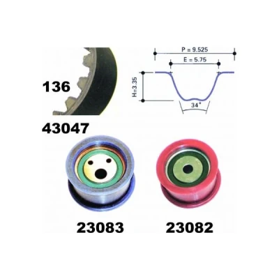 Kuva MAPCO 73080 Jakohihnasarja 136