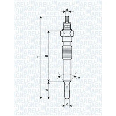 Kuva MAGNETI MARELLI 062900092304 Hehkutulppa 11V 10A M10X1,25