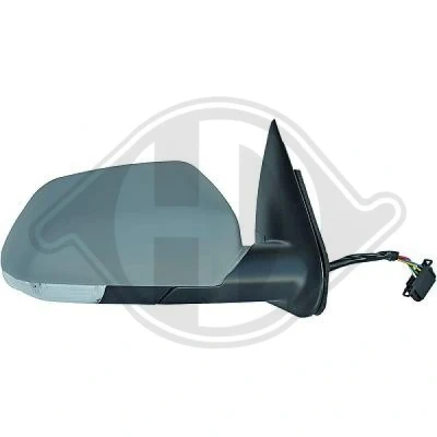 Kuva Ulkopeili Diederichs 7831224 Oikea Pohjustettu sähkö peilinsäädölle, Lämmitettävä, Kupera, Peili, kokonainen SKODA: Octavia II Hatchback