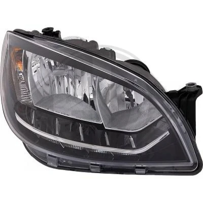 Kuva DIEDERICHS 7851180 Ajovaloumpio Oikea H7/H7, LED Päiväajovalolla (LED) Valokorkeussäätimen moottorilla SKODA: Citigo