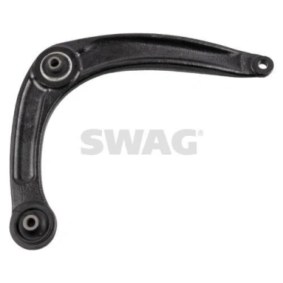 Kuva SWAG 62 93 7839 Alatukivarsi laakerilla Etuakseli, oikea, Alla Poikittaistukivarsi Teräsvalu PEUGEOT: 3008 I, 5008 308 I Hatchback