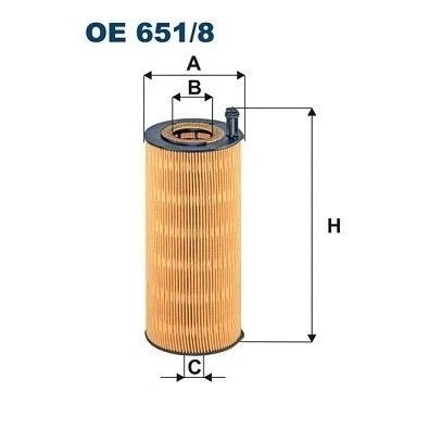 Kuva FILTRON OE 651/8 Öljynsuodatin Suodatinpanos