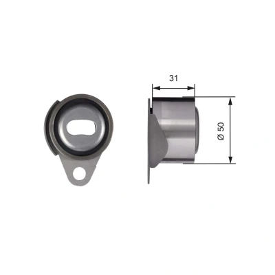 Kuva GATES T41157 Kiristysrulla, Hammashihnat Tru Power VOLVO: S40 I, 480 E