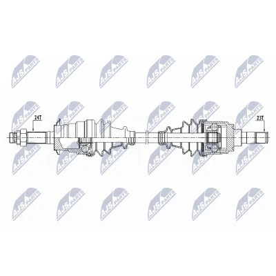 Kuva Vetoakseli DAIHATSU TERIOS (j1_), Etuakseli, vasen OE 43420 87405 000