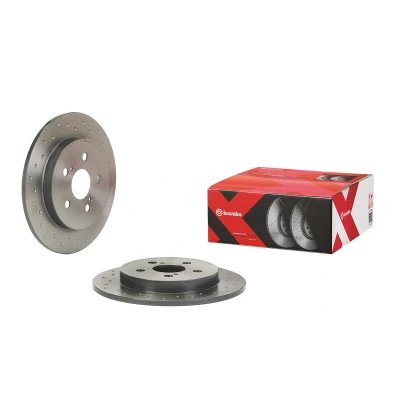 Kuva BREMBO 08.A534.3X Jarrulevyt 259 9 5 reijitetty, täysi pinnoitettu TOYOTA: Corolla X Sedan, XI Prius III Hatchback, LEXUS: CT