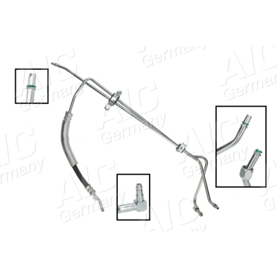Kuva AIC 54986 Ohjaustehostimen Letku hydrauliikkapumpusta ohjausvaihteeseen, Tasaussäiliöstä hydrauliikkapumppuun FORD: KA Hatchback