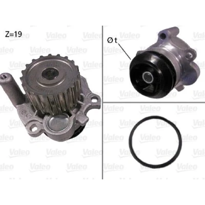 Kuva VALEO 506533 Vesipumppu Tiivisteillä ilman kantta VOLKSWAGEN: Golf 2, 4, 4 Variant, AUDI: A3 Hatchback, A6 C4 Avant, SEAT: Leon I Hatchback