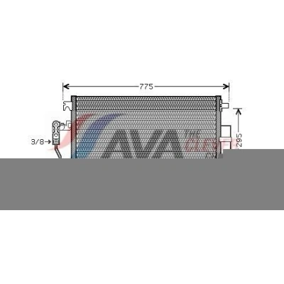 Kuva PRASCO VNA5277D Ilmastoinnin Lauhdutin Vedenerottimella 13,7 Alumiini 660 R 134a VOLKSWAGEN: Crafter 30 50 Van, 35 Bussi