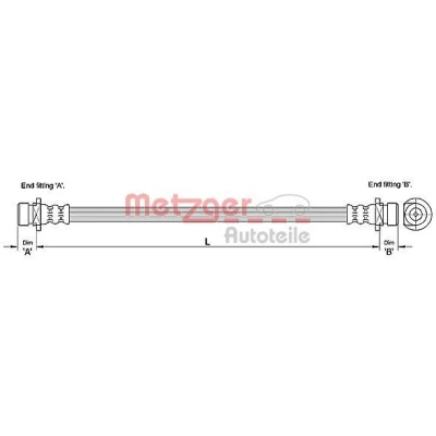 Kuva METZGER 4110183 Jarruletku 247 LAND ROVER: Freelander I SUV, SUV Cabriolet