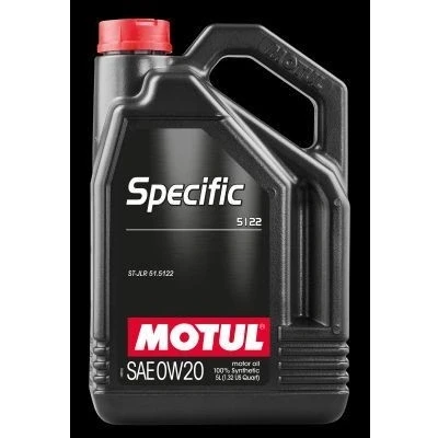 Kuva Motul Specific 5122 0W 20 5l Moottoriöljy 107339 JAGUAR: , LAND ROVER: Range Rover Evoque