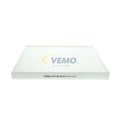 Kuva VEMO Q+, original equipment manufacturer quality V10 30 1013 Raitisilmasuodatin Suodatinpanos, Siitepölysuodin 279,5 206 25 Paperi