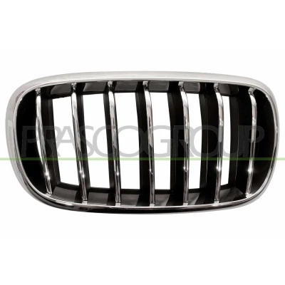 Kuva BLIC 6502 07 00969944P Etusäleikkö Eteen, oikea Kromi, Musta BMW: X5