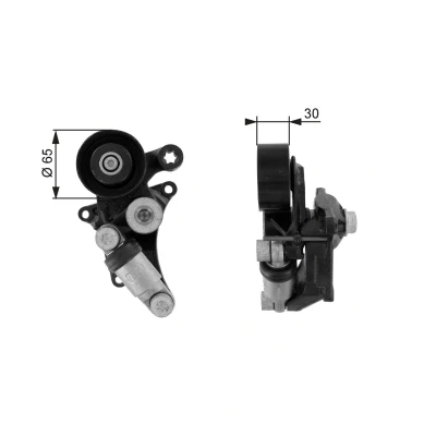 Kuva GATES FleetRunner Micro V Kit T38305 Kiristysrulla MERCEDES BENZ: E sarja Sedan, T modell, C modell
