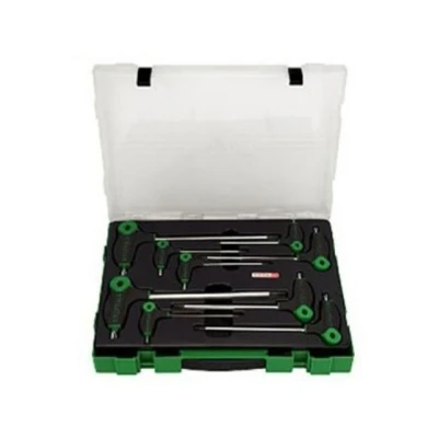 Kuva TOPTUL GZC09040 Ruuvimeisselisarja 9 T10, T15, T20, T25, T27, T30, T40, T45, T50 Muovilaukku