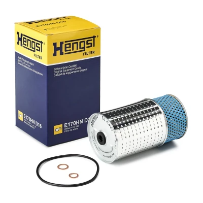 Kuva HENGST FILTER E170HN D16 Öljynsuodatin Suodatinpanos MERCEDES BENZ: E sarja T modell, W124 Sedan, 190, SSANGYONG: Rexton W, Musso SUV