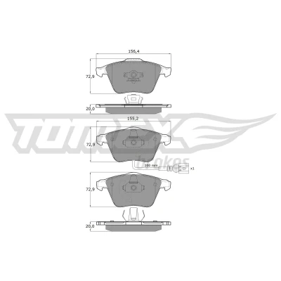 Kuva Jarrupalasarja, levyjarru TOMEX Brakes TX 17 11