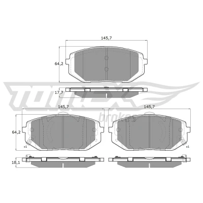 Kuva TOMEX brakes TX 52 54 ABS Anturi Etuakseli aktiivisensori 1300mm PEUGEOT: 407 SW, Sedan, SW Van / Farmari, CITROËN: C5 3, III Farmari