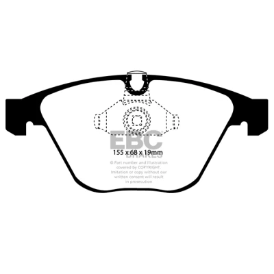 Kuva EBC Brakes DP41449R Jarrupalat Etuakseli BMW: 5 Sedan, Touring, 3 Coupe