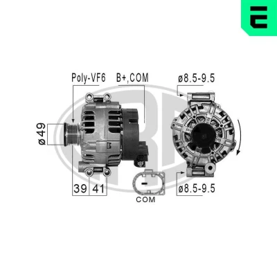 Kuva ERA 210855A Laturi 14V 120A BMW: 3 Sedan, Touring, Compact